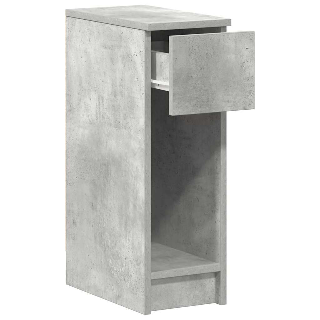 Bedside Cabinets with Drawer 2 pcs Concrete Grey 20x36x60 cm